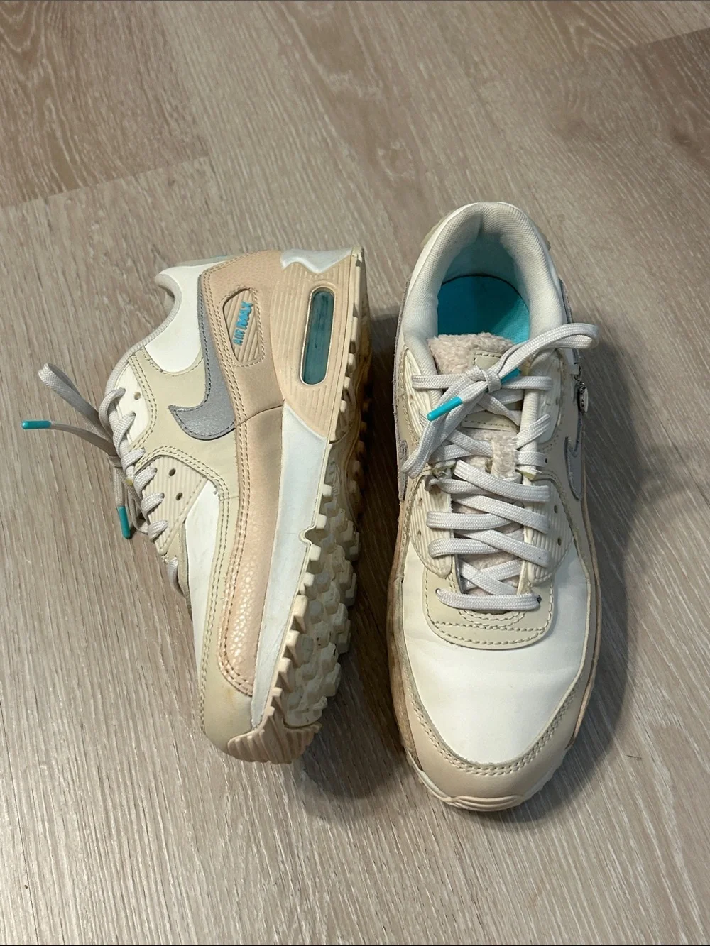 Nike Air Max 90 “Mama” Phantom Metallic Sneakers Size 9